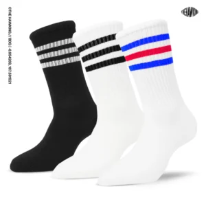 Oldschool Unisex Mid Calf Motif Three-Stripes Series